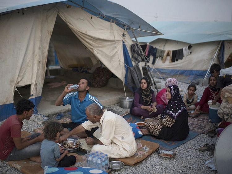 An internally displaced Iraqi family