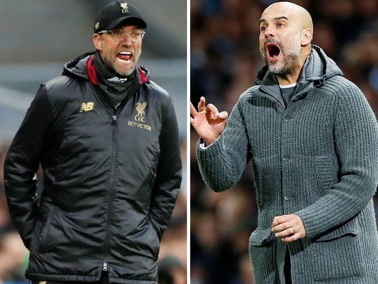 Juergen Klopp and Pep Guardiola