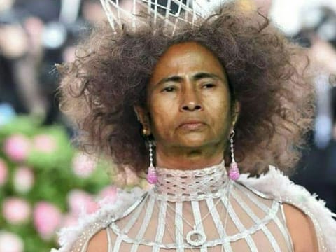 This is the Facebook post for which Priyanka Sharma has been detained; the outfit and hairstyle was showcased by Priyanka Chopra last week at the MET Gala