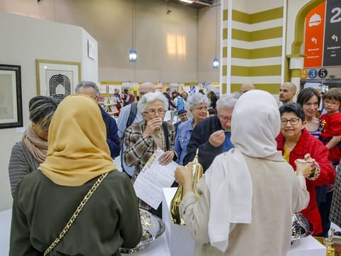 Visitors have been trickling in like a steady stream to sipping on their first cup of gahwa.