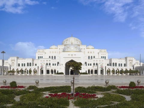 Qasr Al Watan is a contemporary palace built in traditional Arabian style
