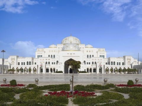 Qasr Al Watan is a contemporary palace built in traditional Arabian style