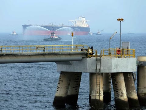 File picture for illustrative purpose only. An oil tanker off the coast of Fujairah, UAE.