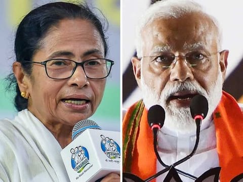West Bengal Chief Minister and Trinamool Congress supremo Mamata Banerjee, and Prime Minister Narendra Modi.