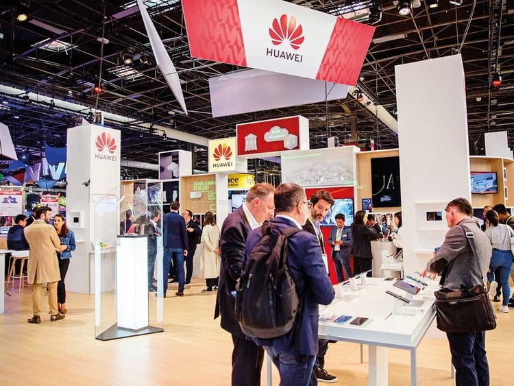 The Huawei stand at the Viva Technology conference 