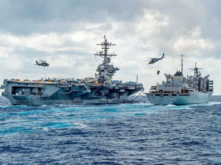 The Nimitz-class aircraft carrier USS Abraham Lincoln