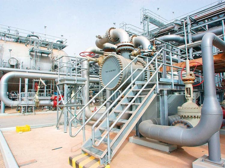 oil refinery in Haradh, Saudi Arabia