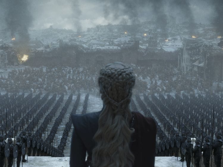 A still from the final episode of 'Game of Thrones'.