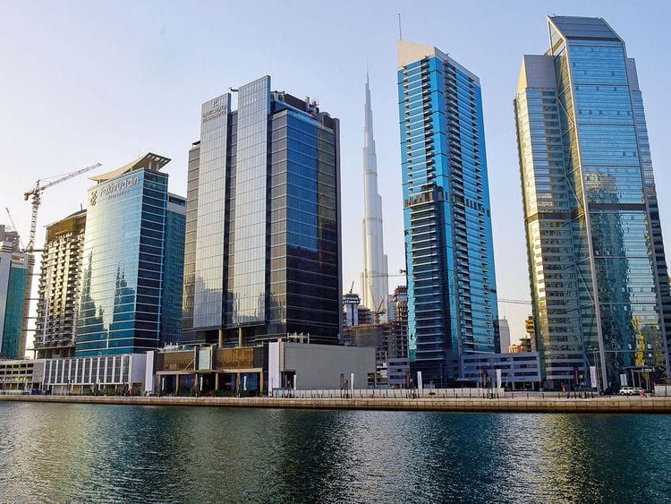 Office towers in Business Bay