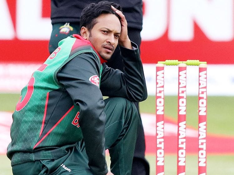 Bangladesh's Shakib Al Hasan 