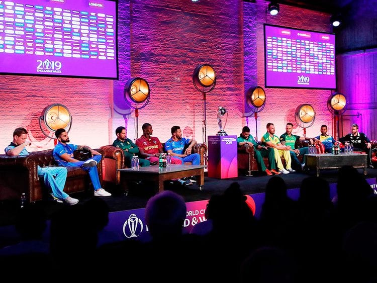 The captains of national cricket teams