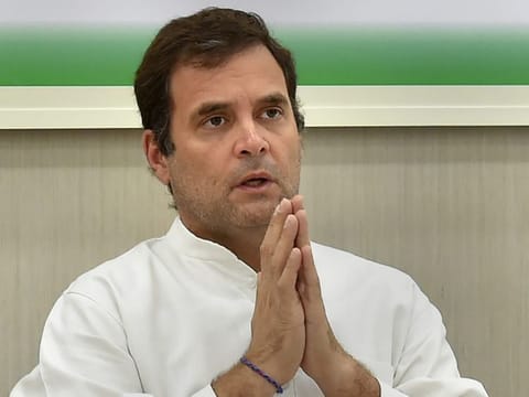 Congress President Rahul Gandhi at the Congress Working Committee (CWC) meeting, in New Delhi, on Saturday, May 25, 2019.