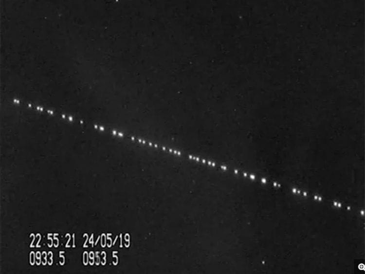 Starlink satellite train
