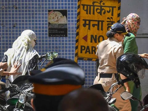 The three doctors accused in Payal Tadvi suicide case arrive at session court, in Mumbai, Wednesday, May 29, 2019. 