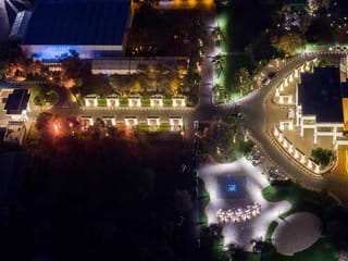Look: Dubai Palace adorned with bright lights for Al Maktoum weddings