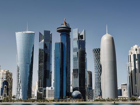 A picture of the Doha skyline