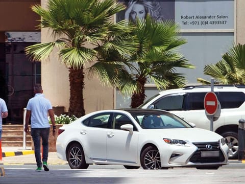 A ride hailing cab in Barsha Heights. Uber and Careem claimed to have little influence over how many hours individuals worked, given that neither company directly employs any drivers.