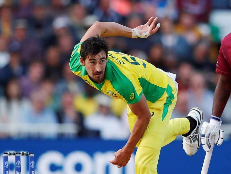 Australian Mitchell Starc in action  20190607
