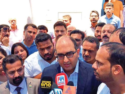 Vipul, the Consul General of India in Dubai, visited the embalming centre and offered condolences to the grieving families and friends of the Indian victims of the Dubai bus crash
