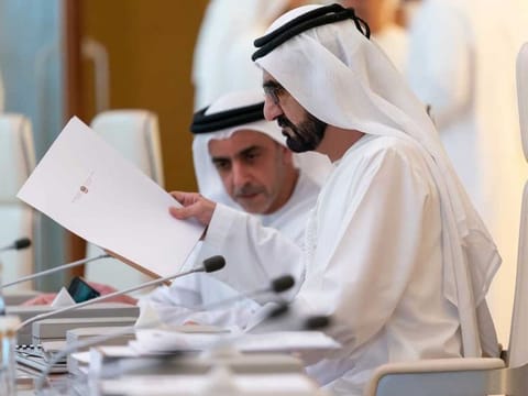 A Cabinet meeting in progress: Picture for illustrative purposes only. 