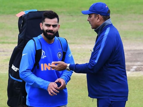 Ravi Shastri (right), who enjoyed a good chemistry with erstwhile Indian skipper Virat Kohli, feels that the latter has nothing left to prove to anybody.