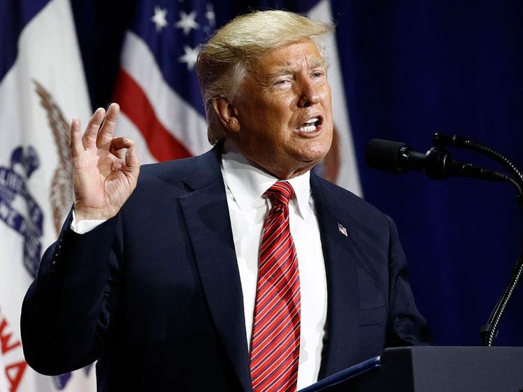 US President Donald Trump