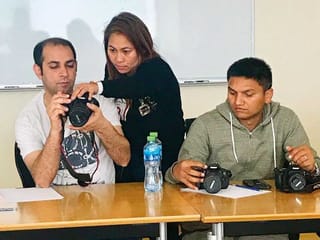Filipina domestic worker turns lecturer