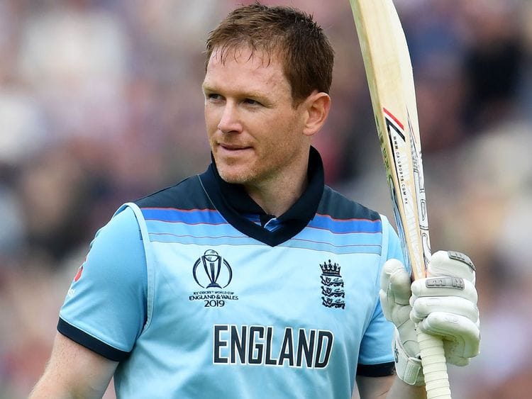 England's captain Eoin Morgan acknowledges the crowd