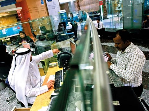 A bank in Dubai. The first quarter witnessed a surge in profitability, underpinned by increase in loans and advances, and a stabilised yield on credit.