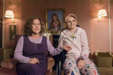 The Act -- "  " --  Dee Dee Blanchard (Patricia Arquette), Gypsy Rose Blanchard (Joey King) shown. (Photo by: Brownie Harris / Hulu)