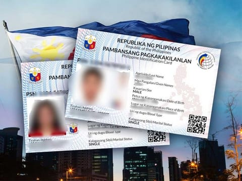 A picture of the Philippine National ID circulating on social media. 
