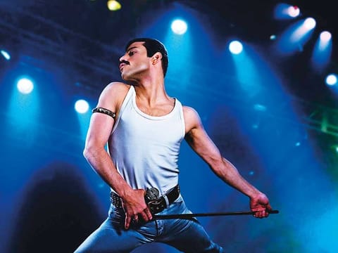 Rami Malek as Freddie Mercury in ‘Bohemian Rhapsody’.