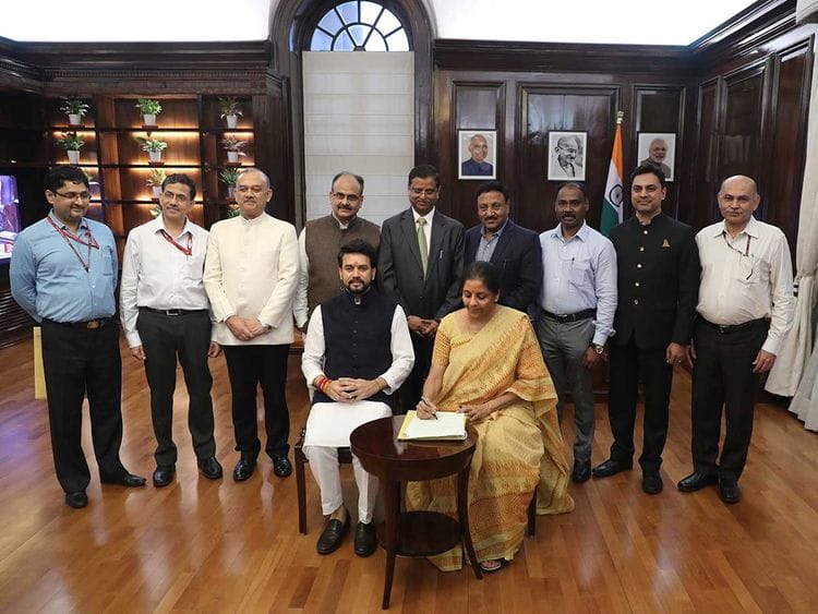 Indian Finance Minister Nirmala Sitharaman