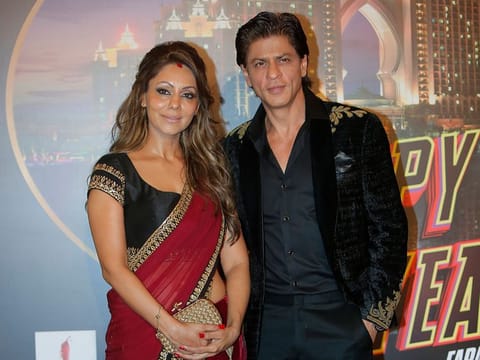 Gauri Khan with Shah Rukh Khan. 