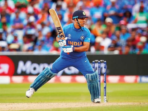 India’s Mahendra Singh Dhoni in action against Bangladesh. Reports say this is likely to be Dhoni’s last tour with the India team.