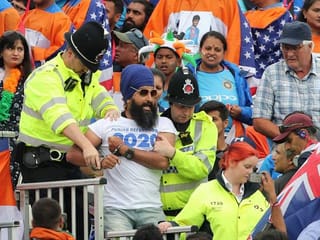 Fans ejected from Cricket World Cup match after political protest