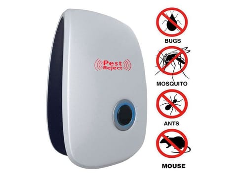 Ultrasonic pest-control devices emit highfrequency sound waves that can drive insects and pests away.