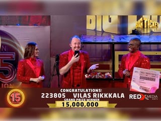 Indian wins Dh15 million Big Ticket draw in Abu Dhabi