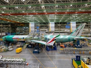 Futuristic plane: Emirates shows first photos of its newest modern aircraft Boeing 777X
