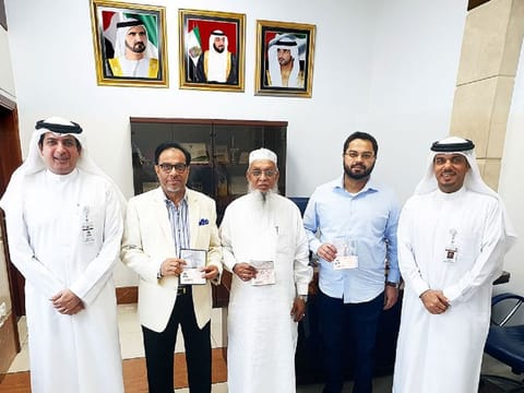  M. Oliur Rahman, Vice-Chairman of Al Haramain Group and M. Emadur Rahman, Deputy Managing Director of Al Haramain Group, received UAE Gold Visa