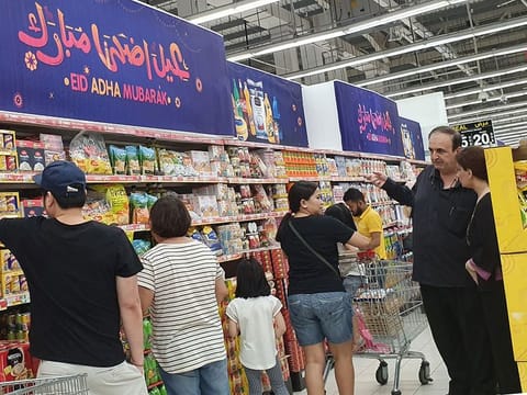 Residents doing their Eid Al Adha shopping at Festival City. 