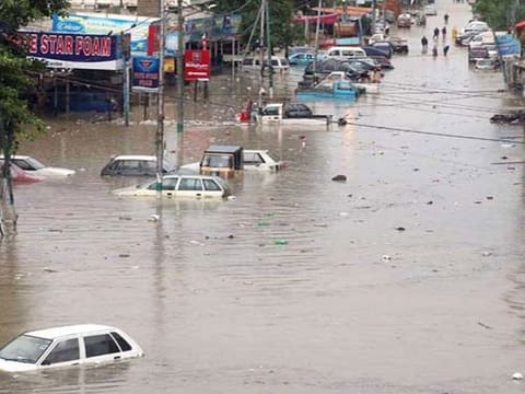 At least nine people were electrocuted during heavy rains in Karachi on Sunday.