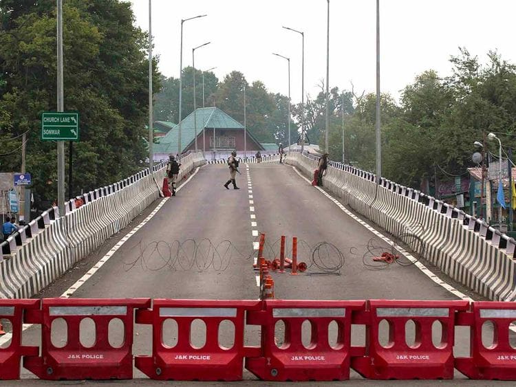 Lockdown in Srinagar Aug 15