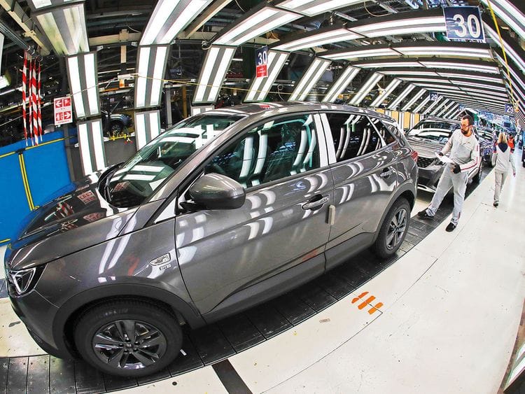 An Peugeot plant in Sochaux, France
