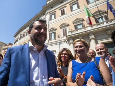 Italian Deputy Premier and Interior Minister Matteo Salvini