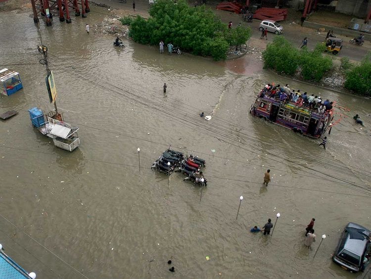 190823 flooded road