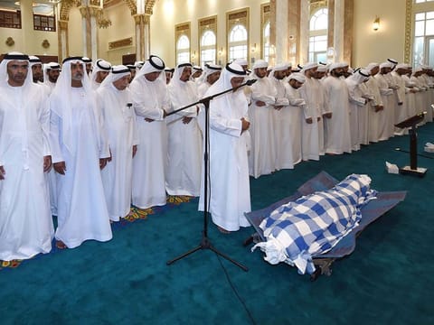  Funeral prayers of Saif Al Ghurair were held at Al Shuhada Masjid, Al Muhaisnah, Dubai.
