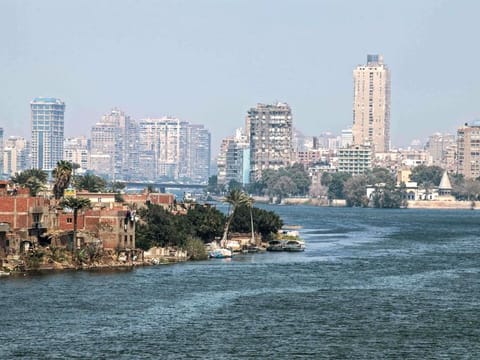 A picture shows a part of the River Nile in the Egyptian Capital Cairo on March 7, 2019.