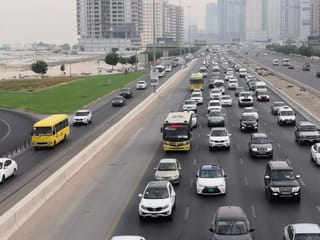 Severe traffic delays on Dubai-Al Ain Road, Dubai police urge caution