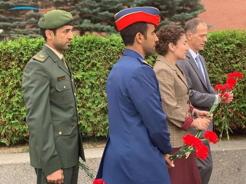 The main and back-up crews of the mission going to the International Space Station, visited the Gagarin museum at the Gagarin Cosmonaut Training Centre in Star City, Russia